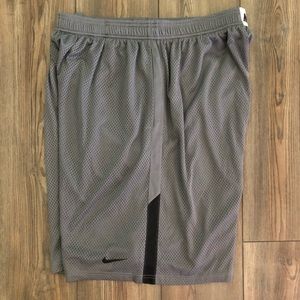 Gray & Black Nike Basketball Shorts